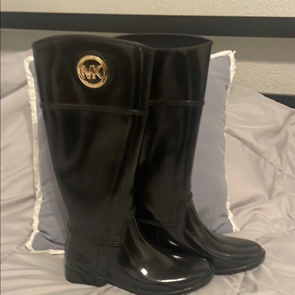 Michael Kors Black Knee-High Boots